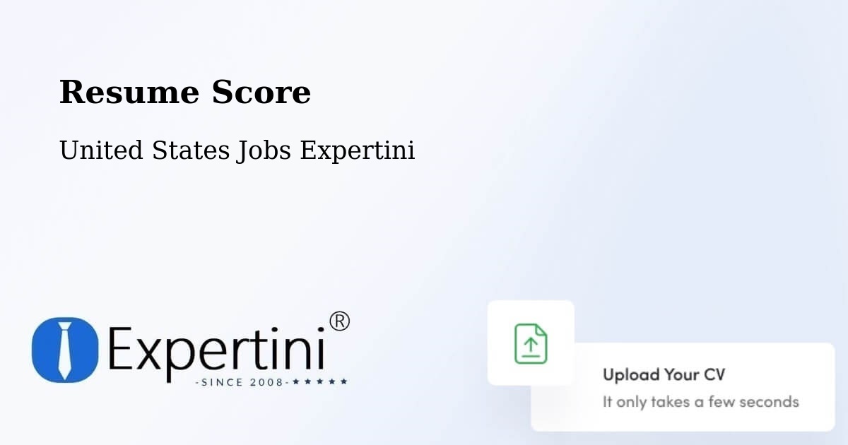 Resume Score & Job Description Match Tool – Aledo - United States Jobs Expertini